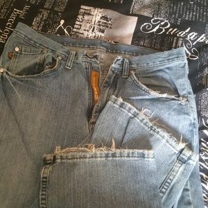MEN'S - WRANGLER 20X JEANS  - DISTRESSED - 30X36